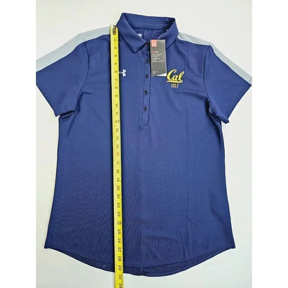 Under Armour Loose Heat Gear Size Large Women's Cal State Berkely Golf Polo NWT - Picture 12 of 13